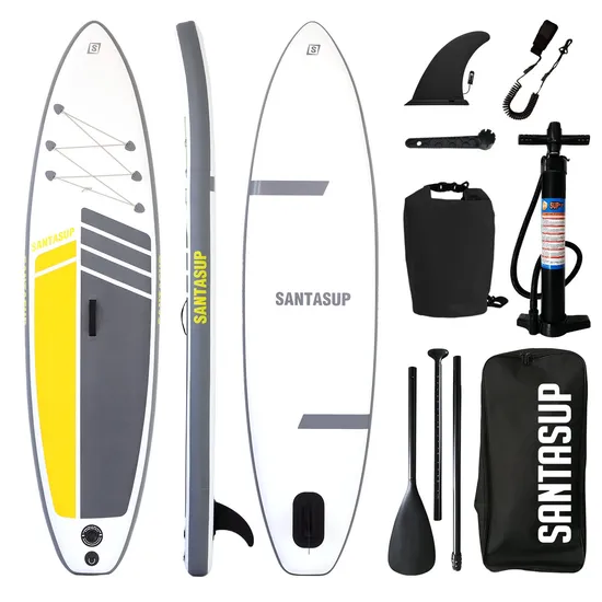 10'6''x30''x6'' 드롭 배송 공장 품질 보증 모든 라운드 서핑 보드 공기 한모금 팽창식 스탠드업 패들 보드